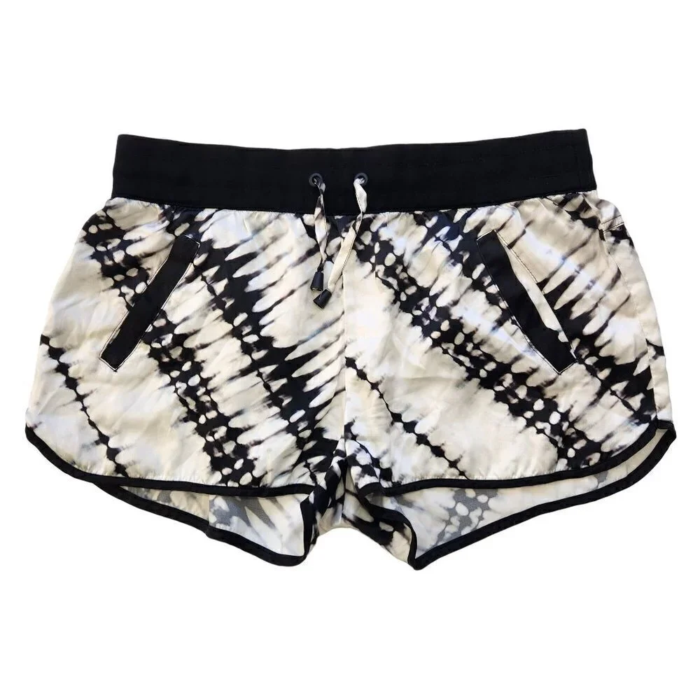 Blanc Noir Venice Silk Shorts‎ Womens M Tie Dye Lounging Lightweight Pull On